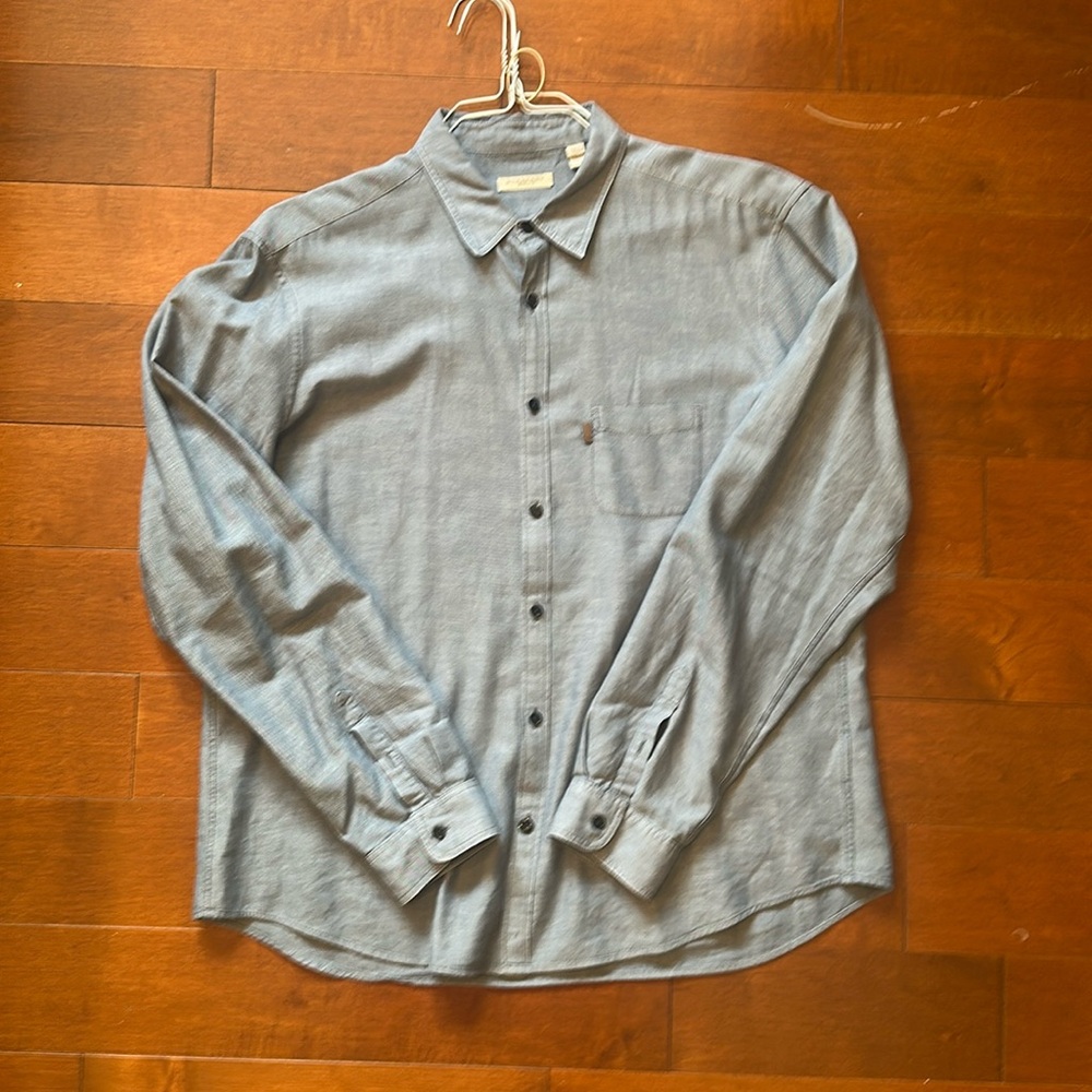 Burberry Brit Grey Button Down Shirt Size XL